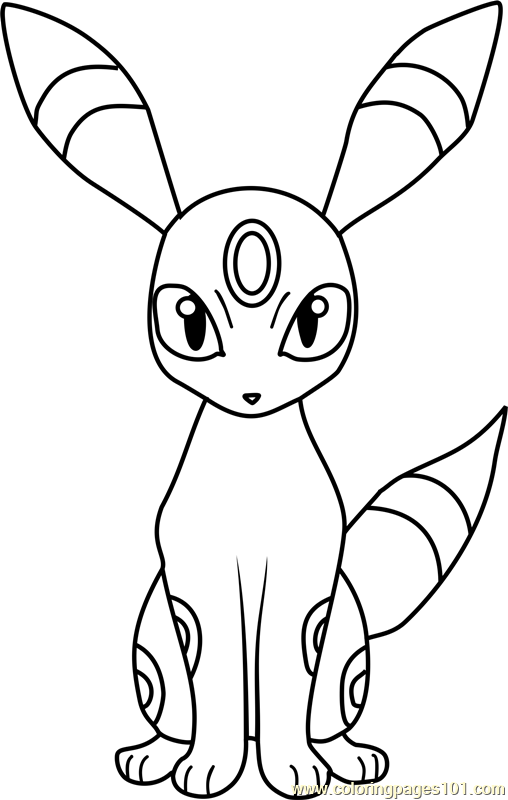 508x800 Pokemon Coloring Pages Umbreon