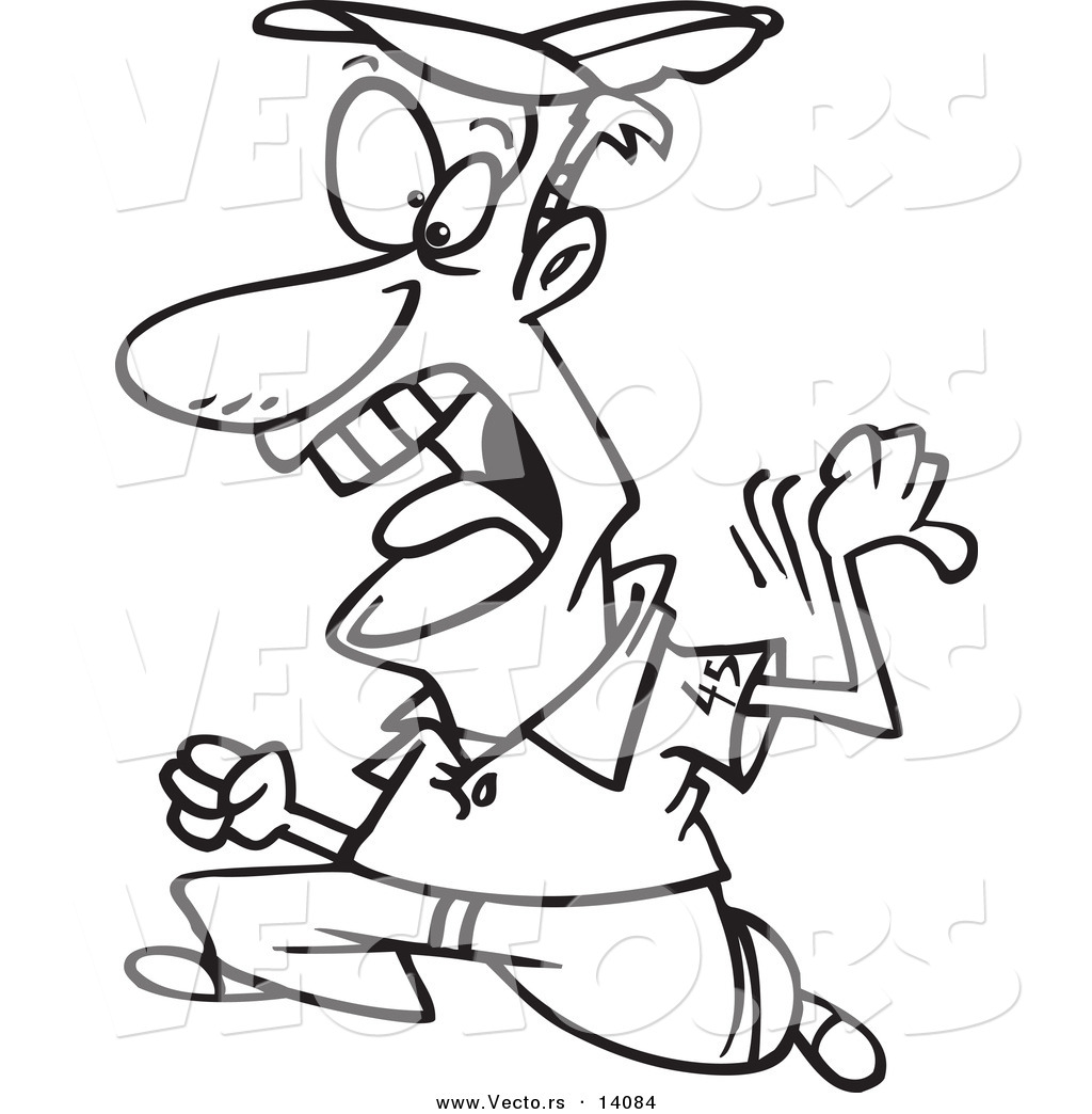 1024x1044 Vector Of A Cartoon Shouting Umpire