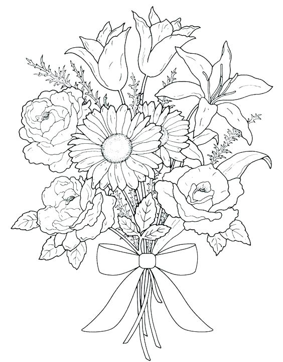 Free Coloring Pages Flowers Plus Coloring Pages With Flowers Adult 564x720 Free Coloring Pages Flowers Plus Coloring Pages With Flowers Adult