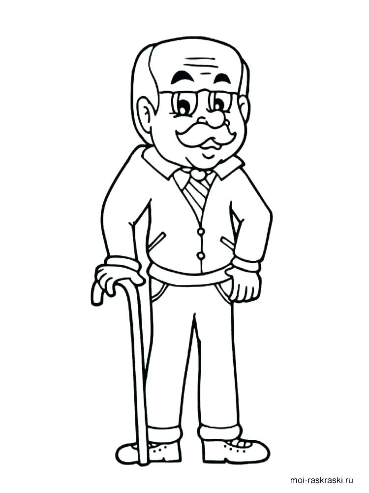 750x1000 Grandpa Coloring Pages Grandpa Coloring Pages Free Uncle Grandpa
