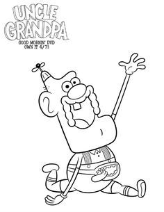 236x305 Free Cartoon Network Uncle Grandpa Coloring Page Printable