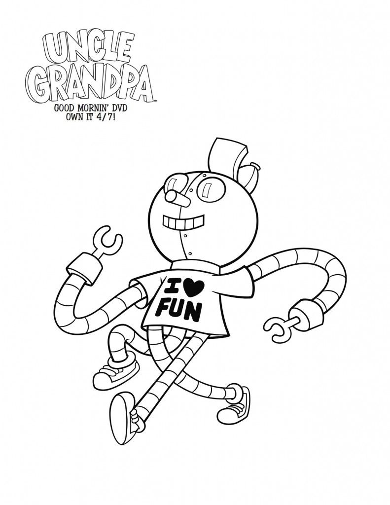 Free Printable Tiny Miracle Uncle Grandpa Coloring Page 791x1024 Free Printable Tiny Miracle Uncle Grandpa Coloring Page