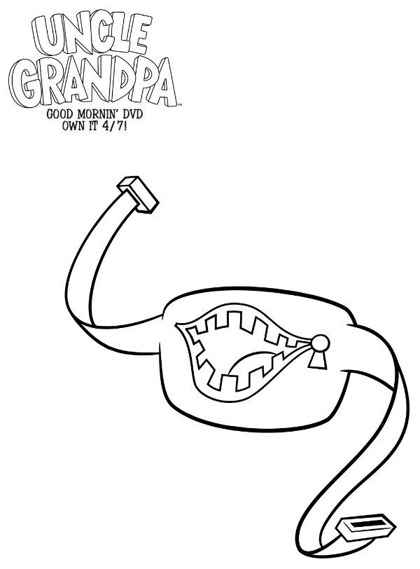 Free Printable Uncle Grandpa Belly Bag Coloring Page Lugares Que 600x812 Free Printable Uncle Grandpa Belly Bag Coloring Page Lugares Que