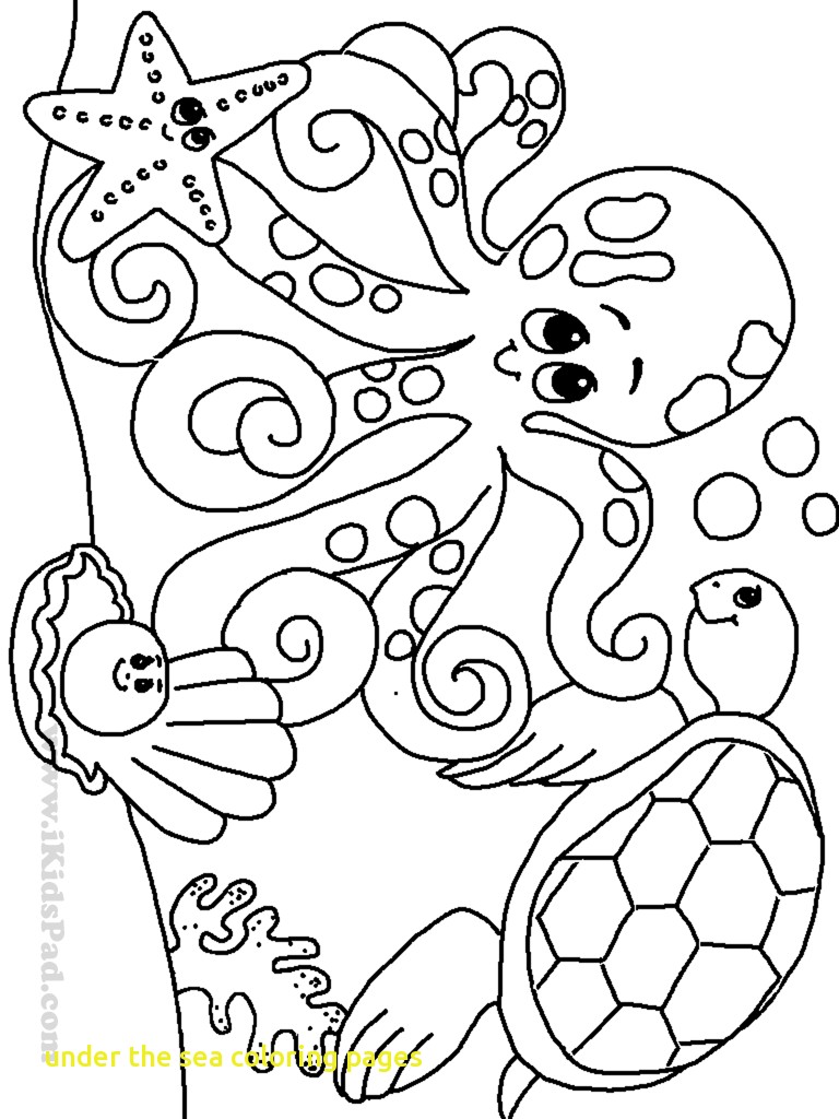 768x1024 Under The Sea Coloring Pages With 18 Ocean Coloring Page Ocean
