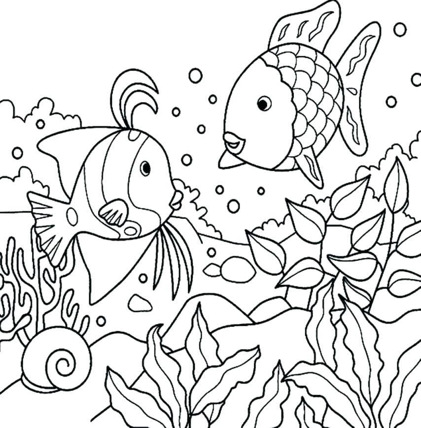 Under The Ocean Coloring Pages 854x868 Under The Ocean Coloring Pages