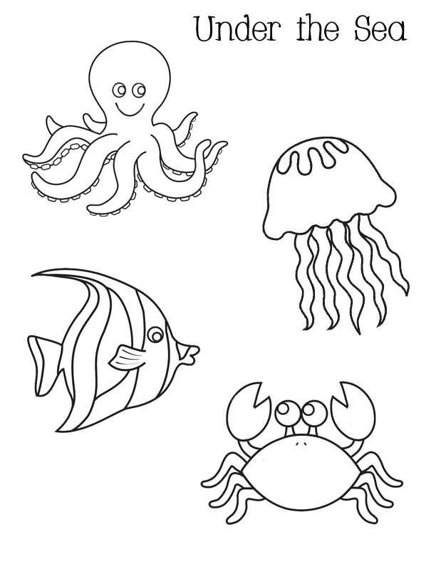Under The Sea Coloring Pages Sea Coloring Pages Sea Coloring Pages 612x792 Under The Sea Coloring Pages Sea Coloring Pages Sea Coloring Pages