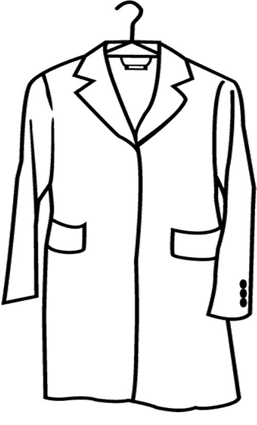 500x826 Raincoat Long Coloring Page Winter Coloring Page