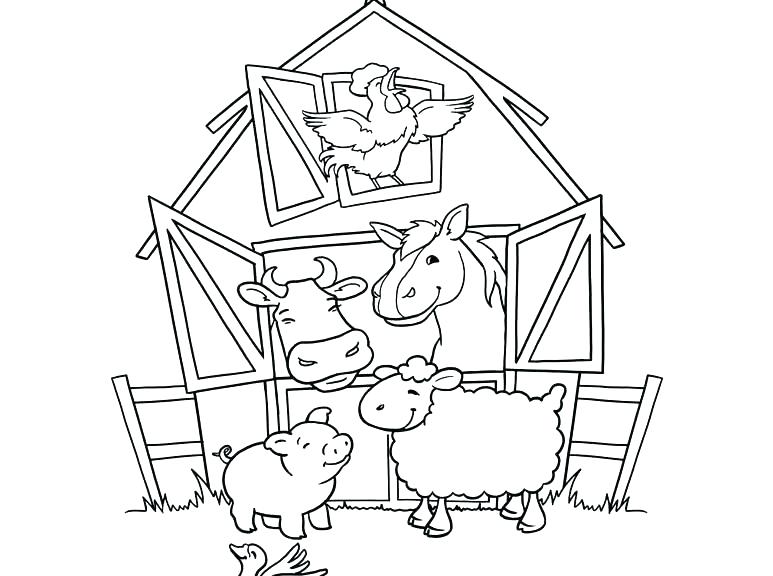 773x576 Baby Animals Coloring Pages Farm Pictures To Print Animal Coloring