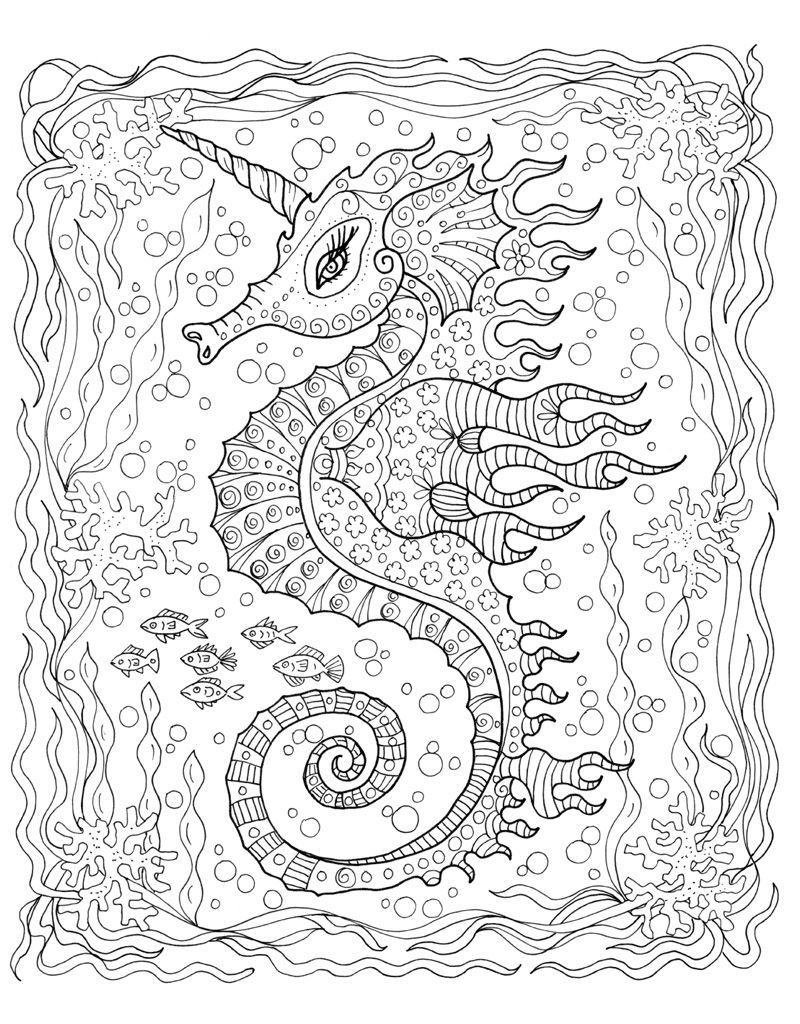 800x1024 Zendoodle Coloring Under The Sea Underwater, Whimsical And Explore