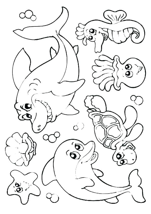 595x842 Ocean Scene Coloring Page This Is Underwater Coloring Pages Images