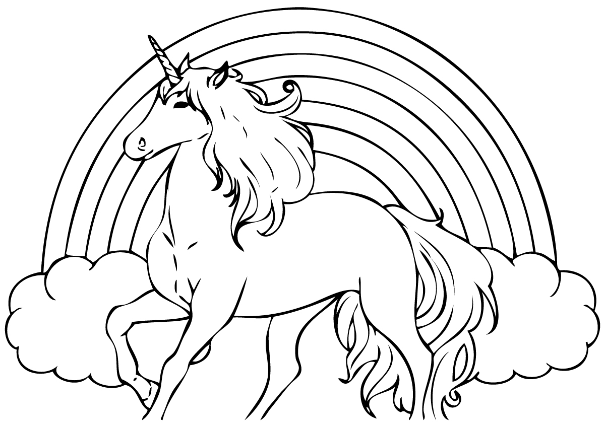 1200x848 Unicorn Coloring Pages