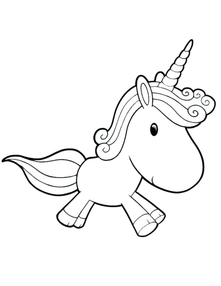 711x920 Cute Unicorn Coloring Pages Printable