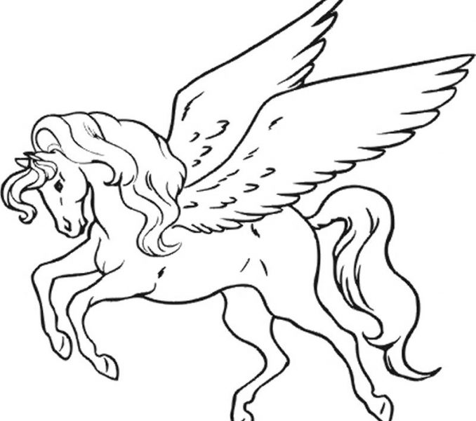 678x600 Pictures Of Unicorns To Colour In Unicorn Coloring Pictures 8421