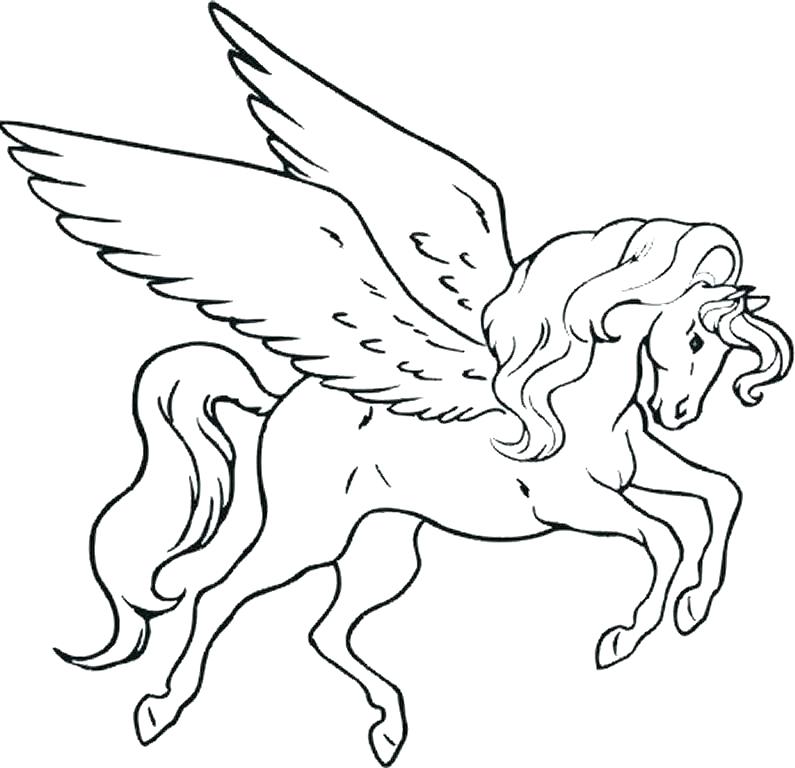 795x768 Unicorn Coloring Pages For Kids Unicorn Coloring Pages Cute