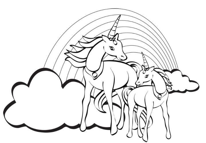 Unicorn Coloring Pages For Girls at GetColorings.com | Free printable ...