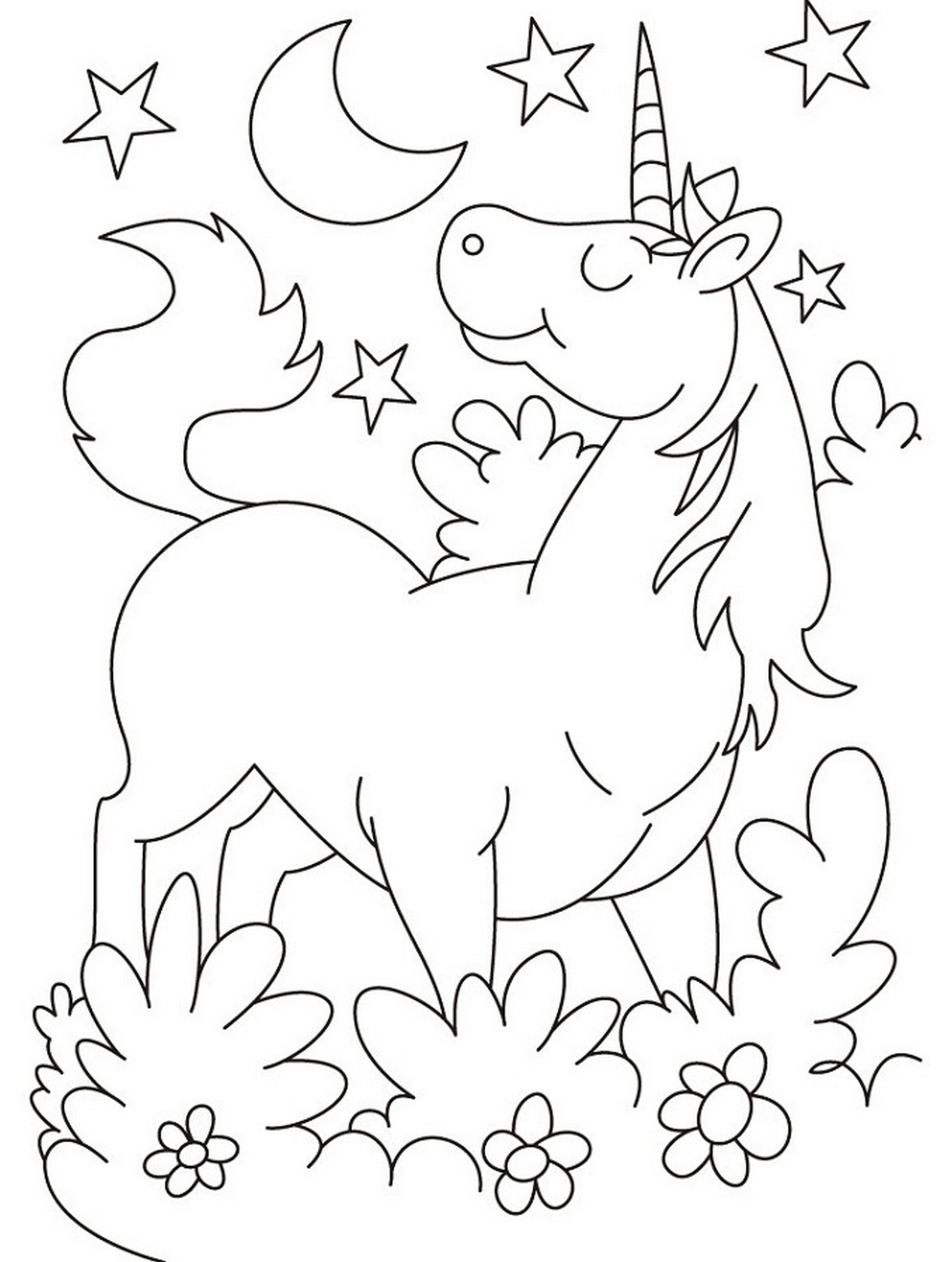 1600x2121 Unicorn Coloring Pages For Girls Learning Printable