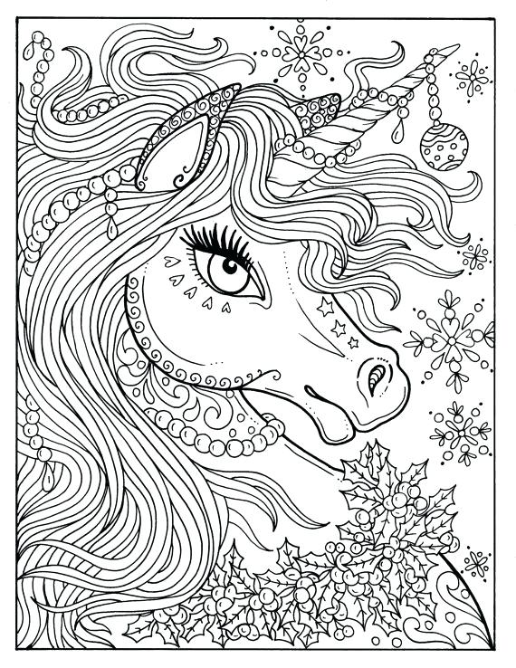 Unicorn Coloring Pages For Adults Unicorn Coloring Page Adult 570x738 Unicorn Coloring Pages For Adults Unicorn Coloring Page Adult