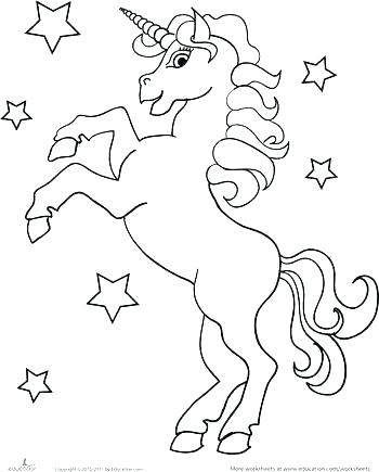 350x435 Printable Unicorn Coloring Pages Printable Unicorn Coloring Pages