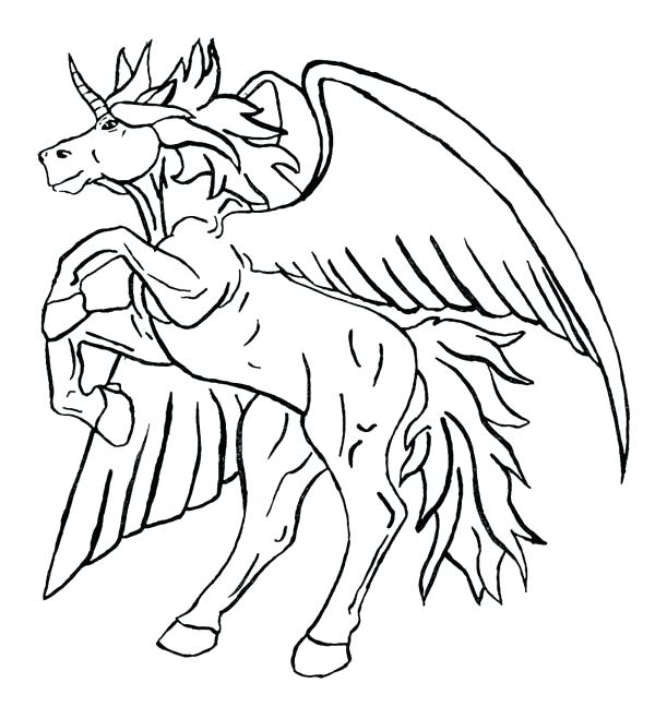 600x648 Pegasus Coloring Page Unicorn Coloring Page Beyblade Pegasus
