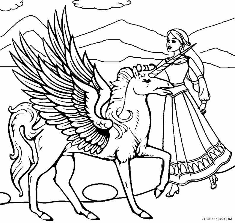 792x752 Printable Pegasus Coloring Pages For Kids Cool2bkids