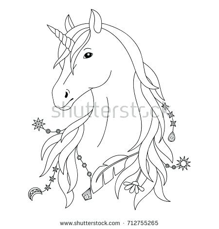 450x470 Unicorn Pictures To Color Plus Unicorn Black And White Tattoo