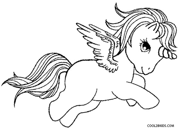 600x438 Printable Pegasus Coloring Pages For Kids Cool2bkids Winged
