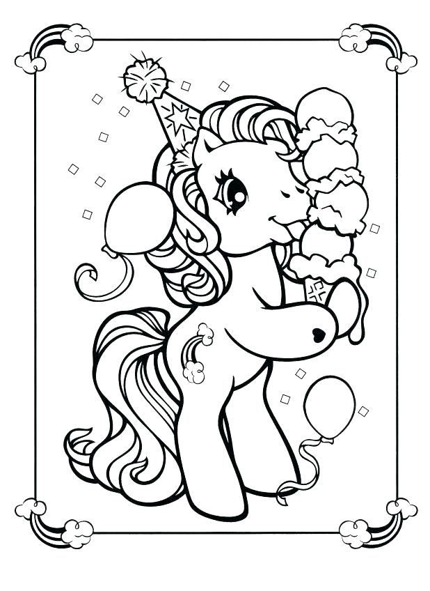 Rainbow Unicorn Coloring Pages 6