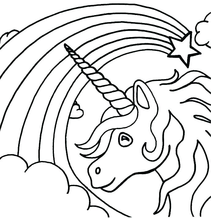 Free Rainbow Coloring Pages 688x711 Free Rainbow Coloring Pages