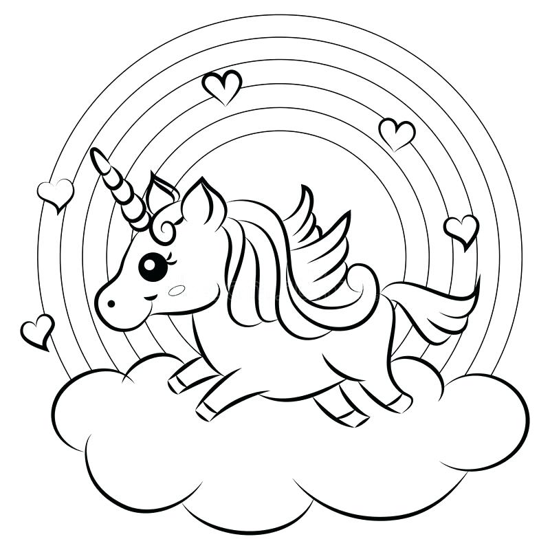 Printable Unicorn Rainbow Coloring Pages Kids Coloring Cute 800x800 Printable Unicorn Rainbow Coloring Pages Kids Coloring Cute