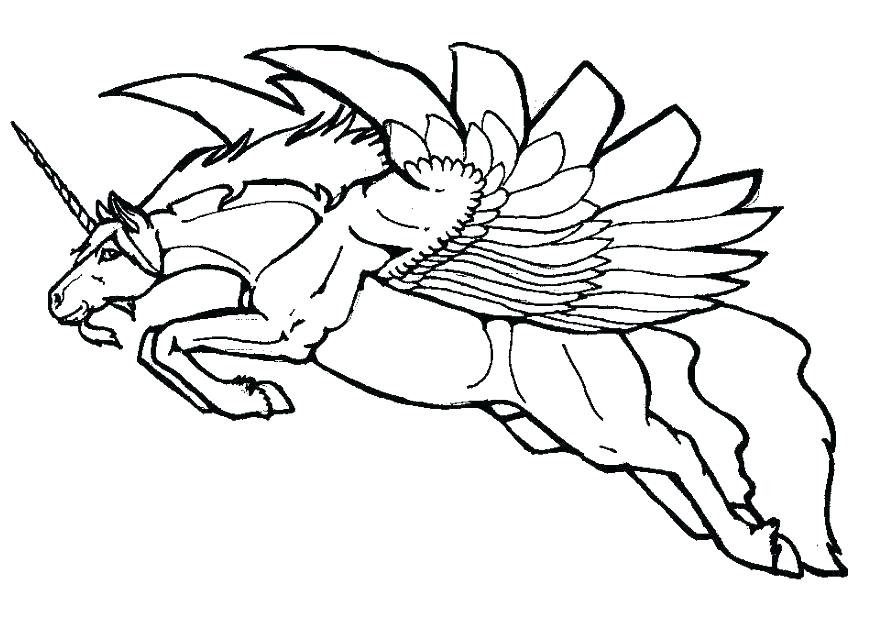 877x622 Unicorn Wings Coloring Pages Plus Trend Free Unicorn Coloring