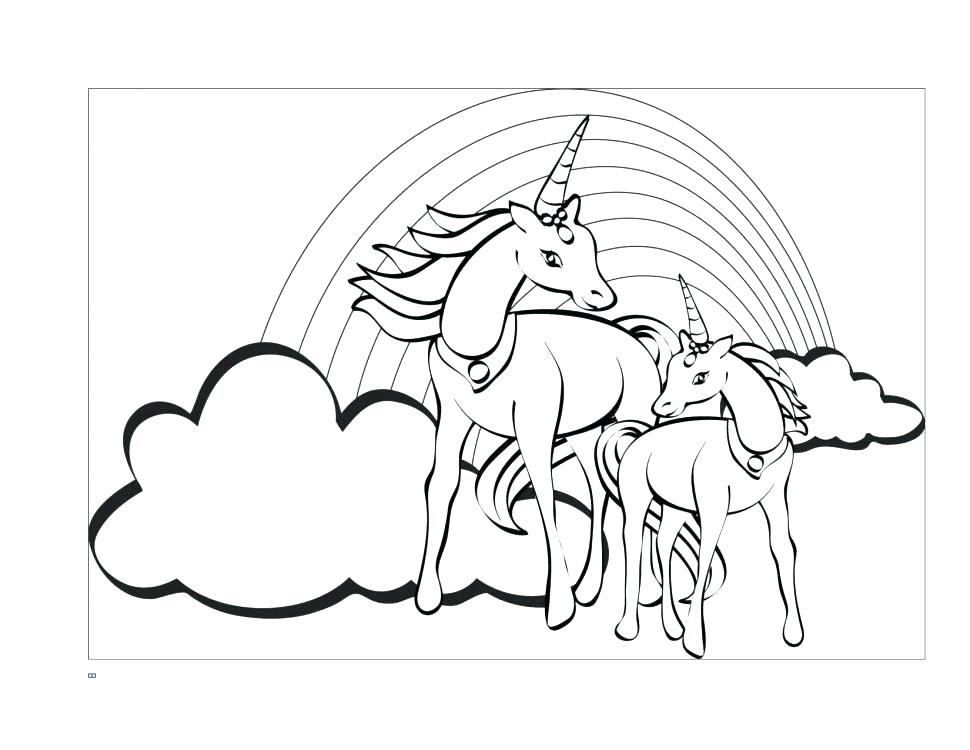 970x750 Unicorn Wings Coloring Pages