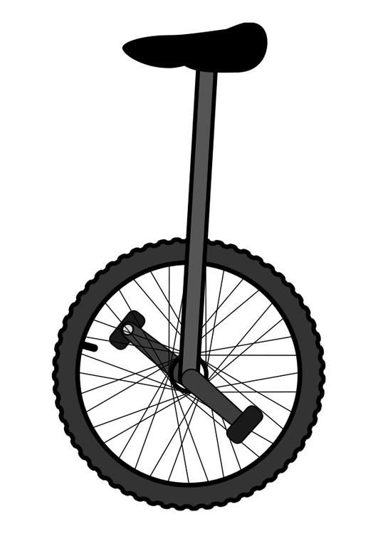 531x750 Coloring Page Unicycle