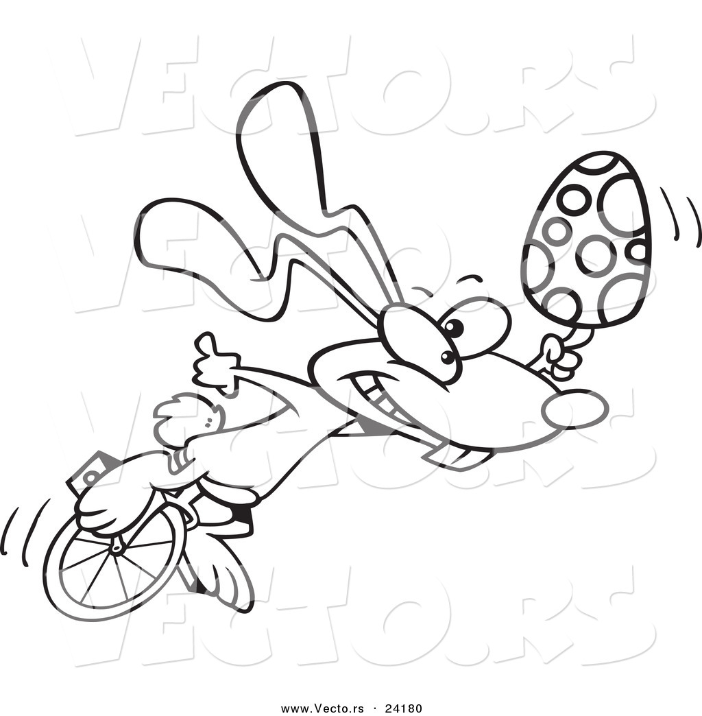 1024x1044 Vector Of Cartoon Talented Easter Bunny Withn Egg On