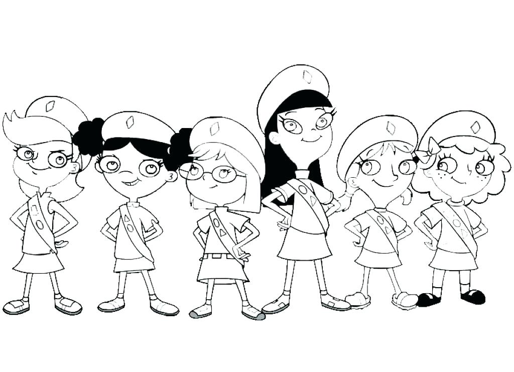 1024x741 Girl Scouts Coloring Pages Free Printable Daisy Girl Scout