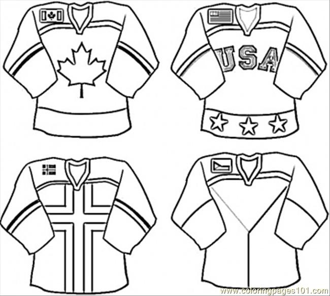 650x583 Hockey Teams Uniform Coloring Pages
