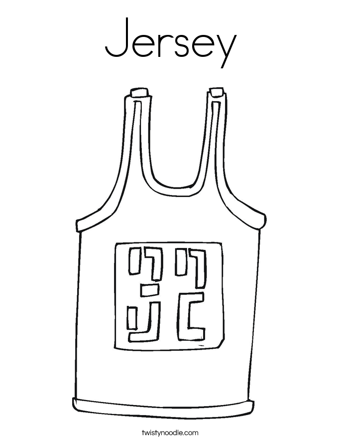 685x886 Jersey Coloring Page