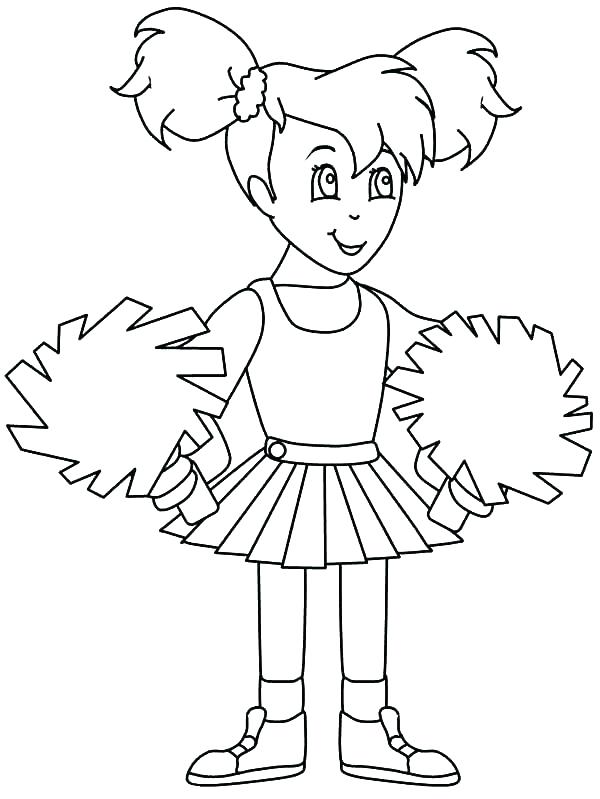 600x799 Uniform Coloring Pages Coloring Pages Coloring Pages Cheerleader