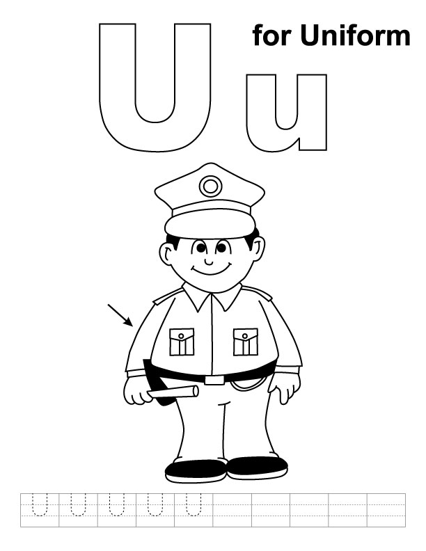 612x792 Uniform Coloring Pages Download And Print For Free