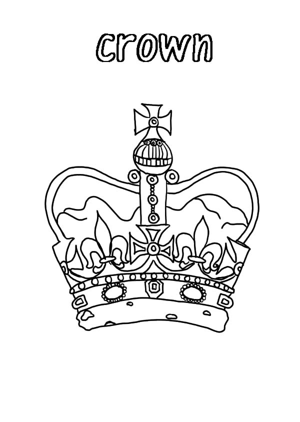United Kingdom Crown Coloring Pages 600x844 United Kingdom Crown Coloring Pages