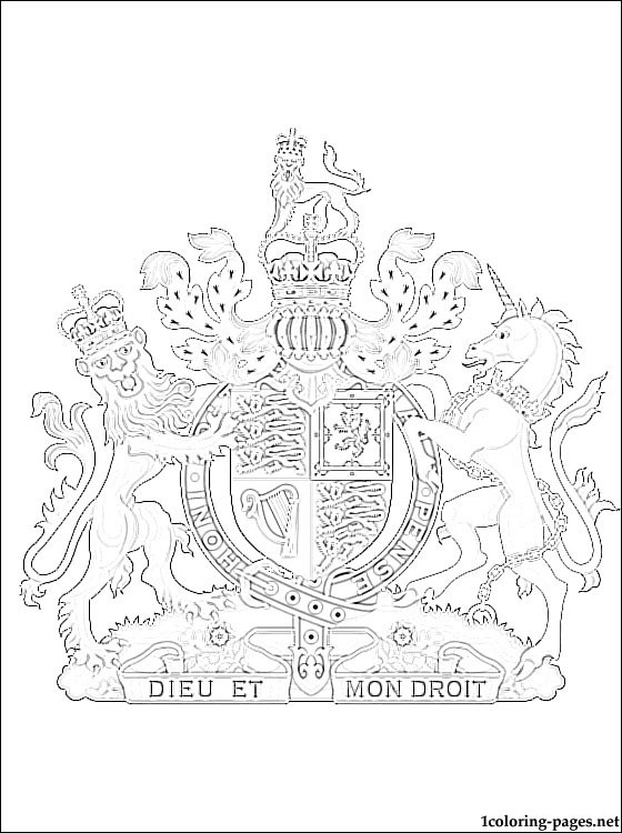 United Kingdom Coat Of Arms Coloring Page Coloring Pages 560x750 United Kingdom Coat Of Arms Coloring Page Coloring Pages