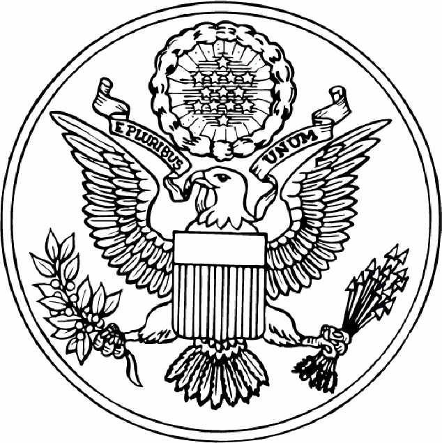 634x635 United States Seal Coloring Page