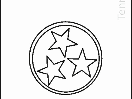 440x330 Tennessee State Coloring Pages Pics Tennessee State Flag Coloring