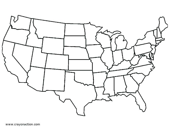 Usa Coloring Page Simple Coloring Pages Image Map Of United States 700x540 Usa Coloring Page Simple Coloring Pages Image Map Of United States