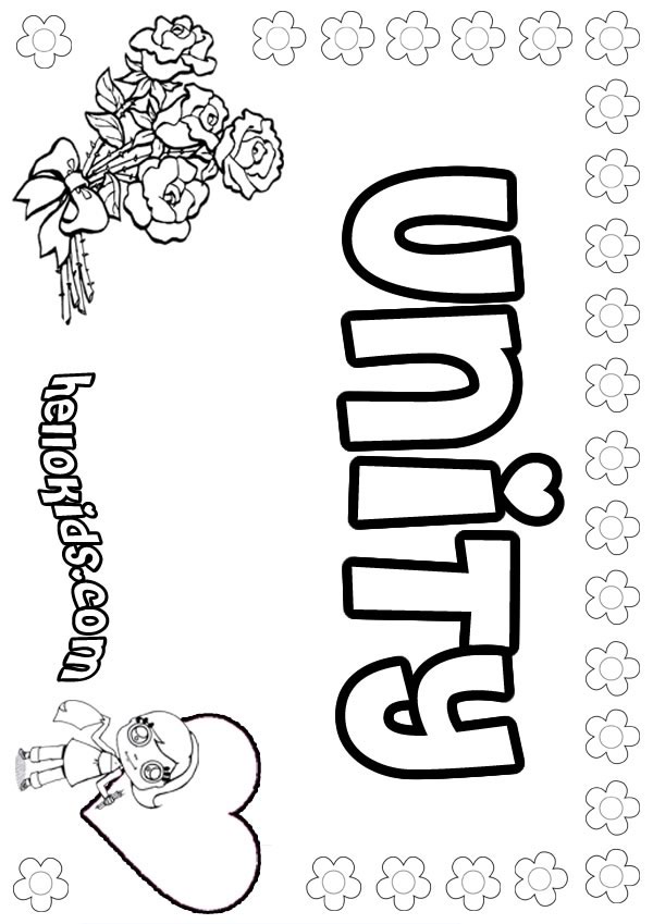 Unity Coloring Pages 600x849 Unity Coloring Pages