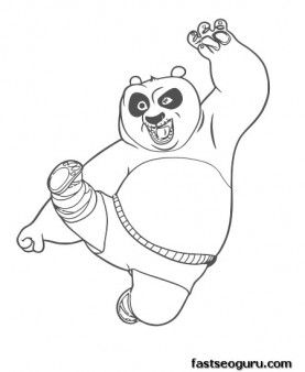 277x338 Printable Kung Fu Panda Po Coloring Pages