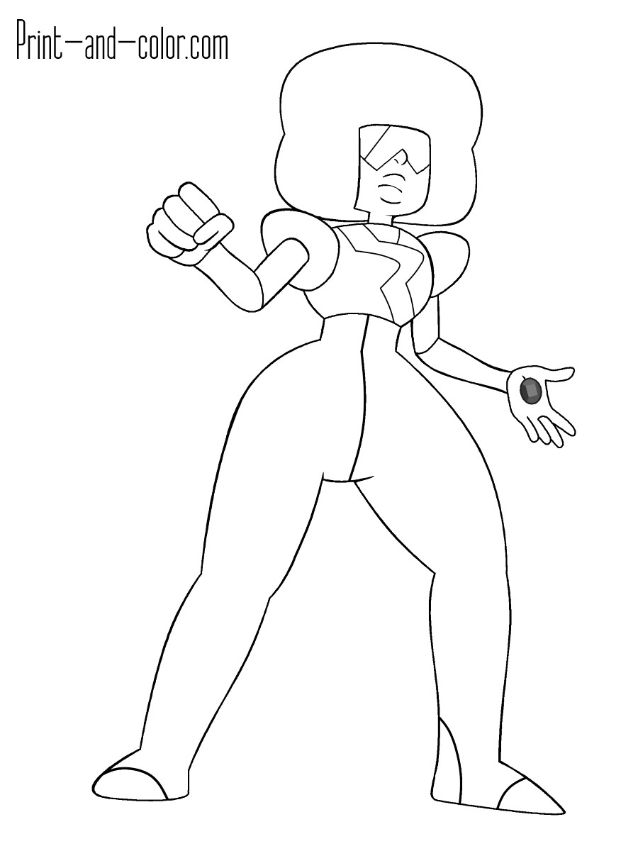Steven Universe Coloring Pages Garnet 900x1200 Steven Universe Coloring Pages Garnet