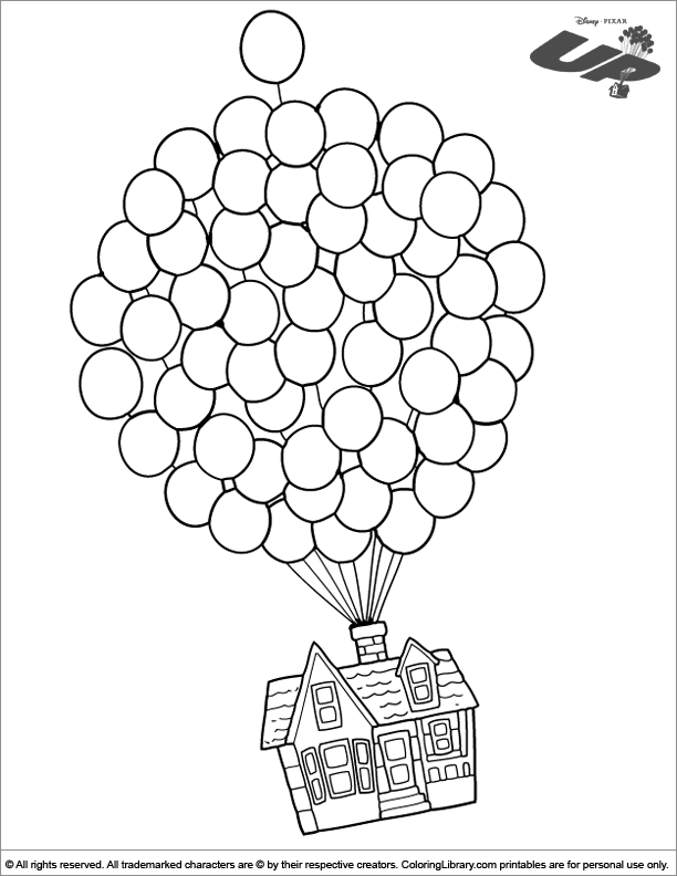 Up Coloring Picture 612x792 Up Coloring Picture