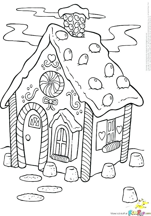 House Color Page Printable Detailed Coloring Pages Gingerbread 618x881 House Color Page Printable Detailed Coloring Pages Gingerbread