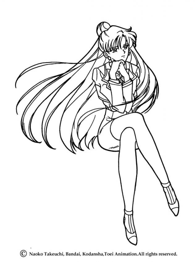 Sailor Moon Coloring Pages 631x850 Sailor Moon Coloring Pages