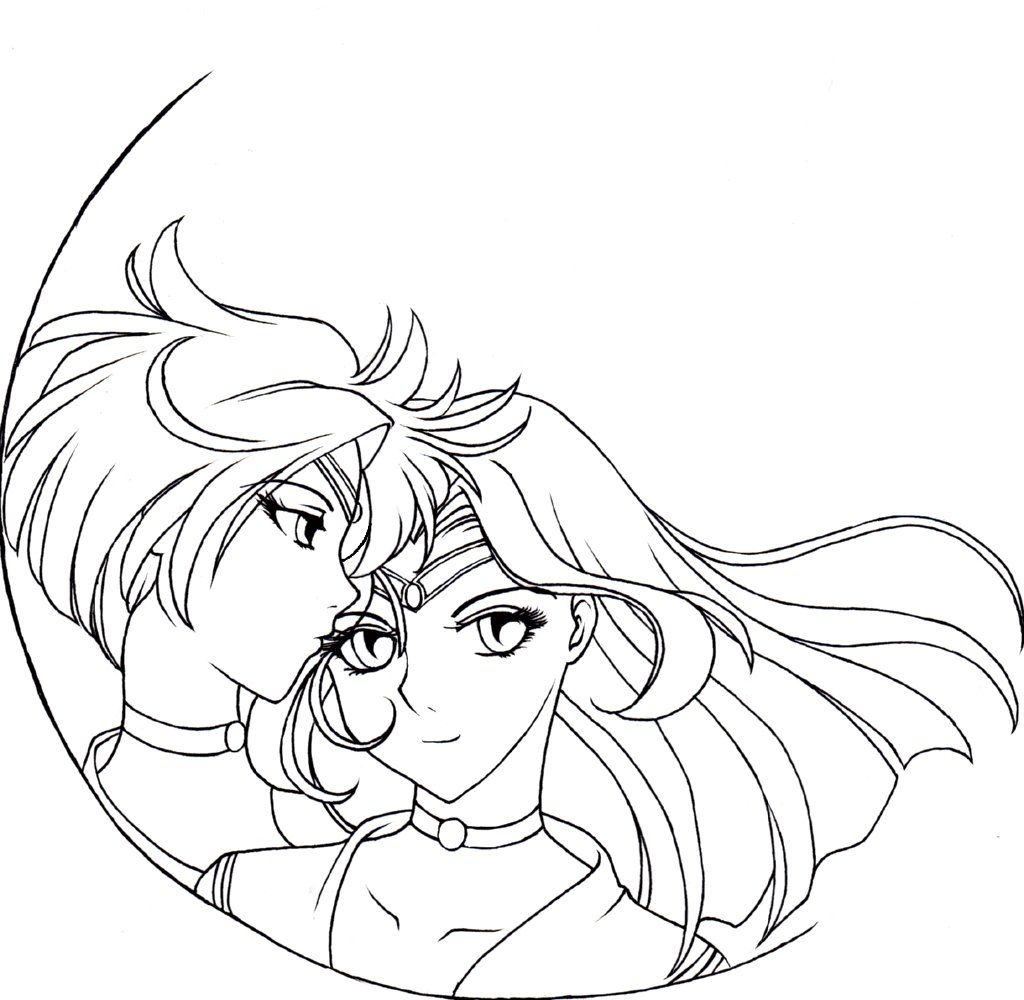Sailor Neptune Coloring Pages Sailor Uranus And Neptune Coloring 1024x1000 Sailor Neptune Coloring Pages Sailor Uranus And Neptune Coloring